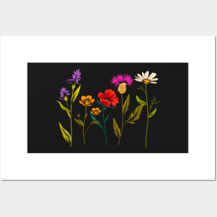 Wildflowers - Colorful Wildflower Floral Art Posters and Art